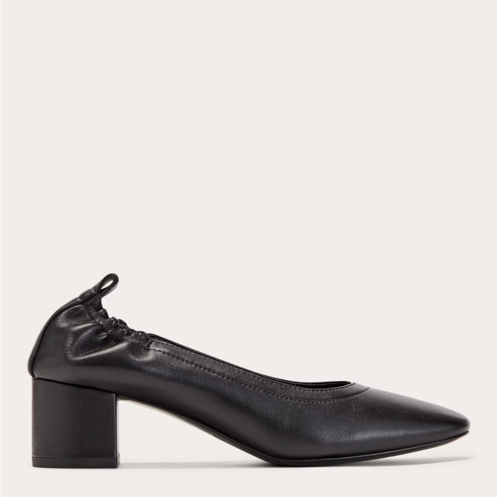 Everlane Black Block Heel Pumps